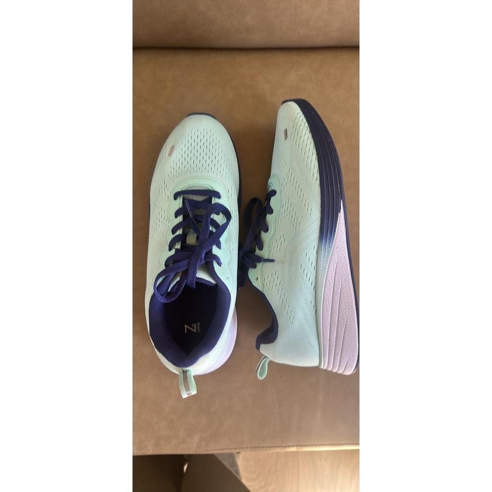 Z by Zella Womens WZVELA Running Shoes Mint Green Navy Blue Size 9.5M